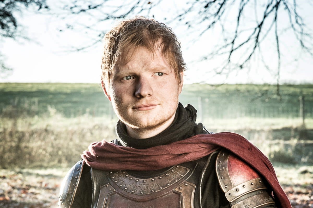 Throne to the wolves: Ed Sheeran in ‘Game of Thrones' (HBO)