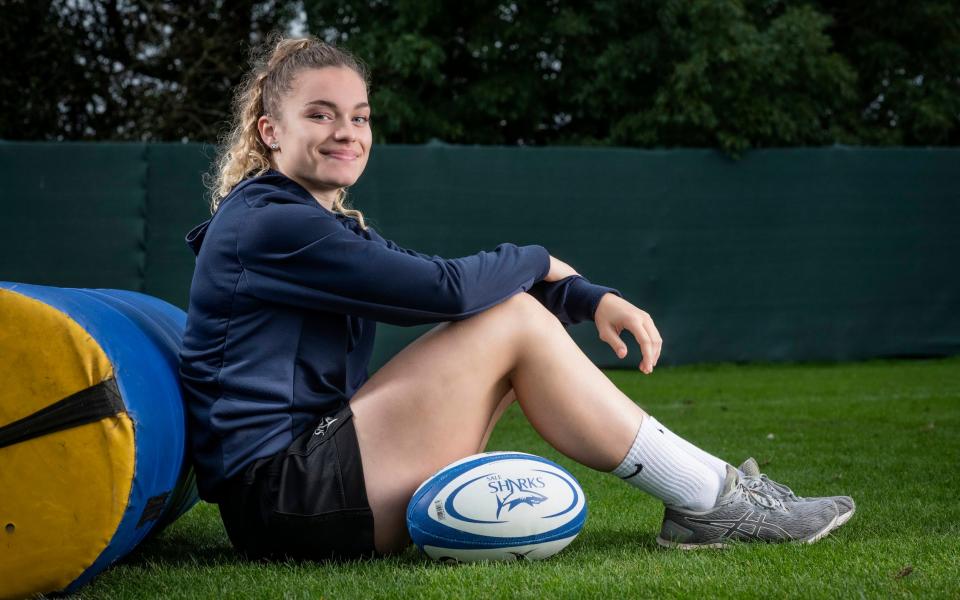 Jodie Ounsley who is deaf and plays for Sale Sharks and England Sevens - Paul Cooper