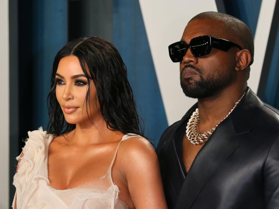 Kim Kardashian and Kanye West (AFP via Getty Images)