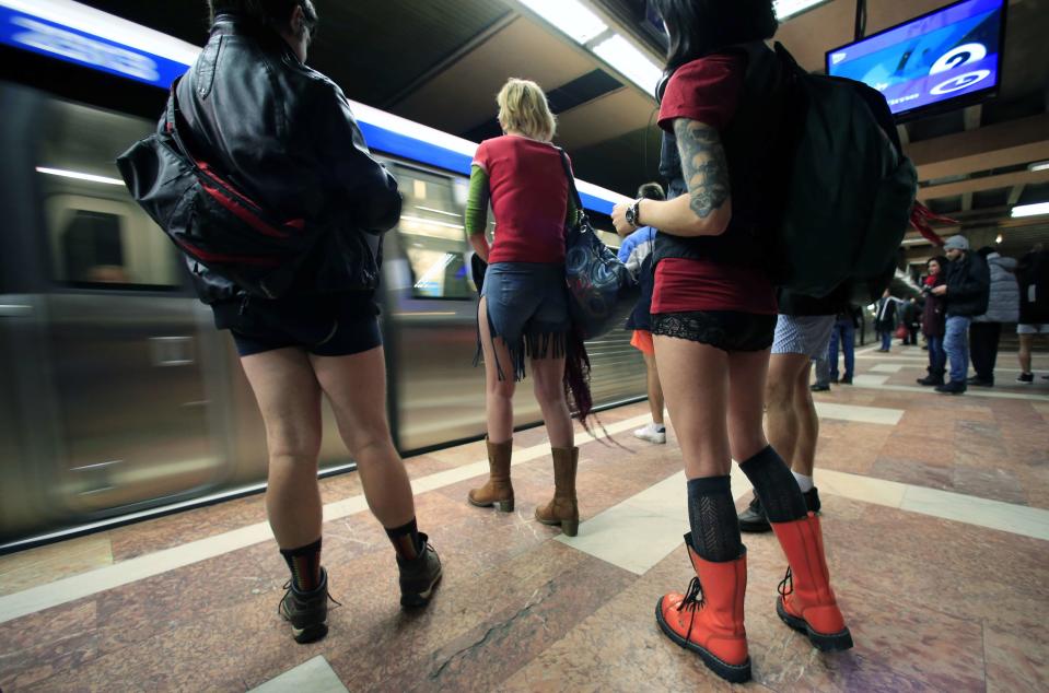 No Pants Subway Ride