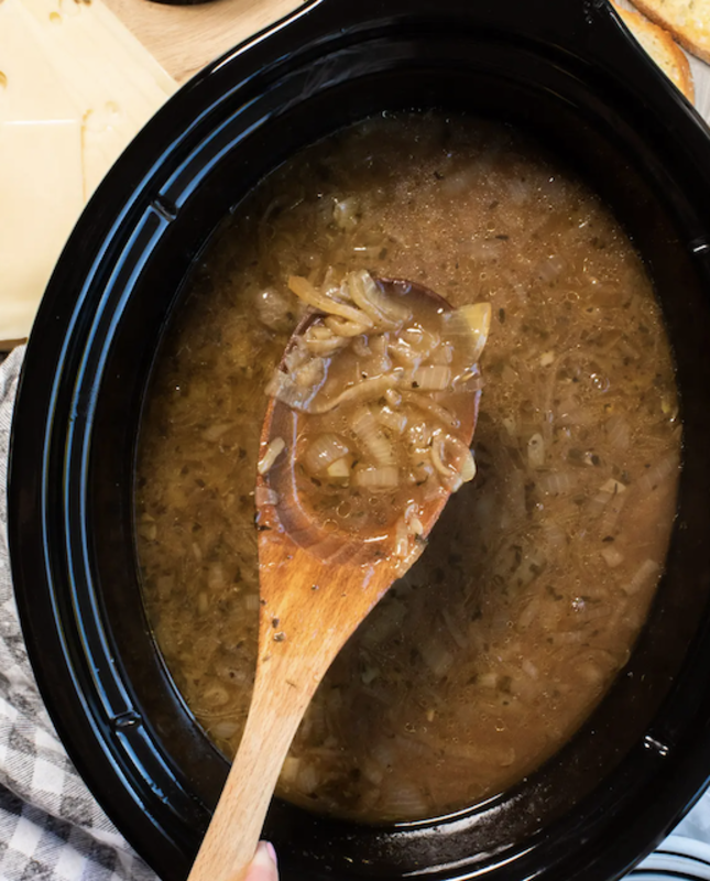 <p>The Magical Slow Cooker</p><p>For those of you who love onions, this soup makes them the star of the show.</p><p><strong>Get the Recipe: <a href="https://www.themagicalslowcooker.com/slow-cooker-french-onion-soup/" rel="nofollow noopener" target="_blank" data-ylk="slk:Crock Pot French Onion Soup;elm:context_link;itc:0;sec:content-canvas" class="link ">Crock Pot French Onion Soup</a></strong></p>