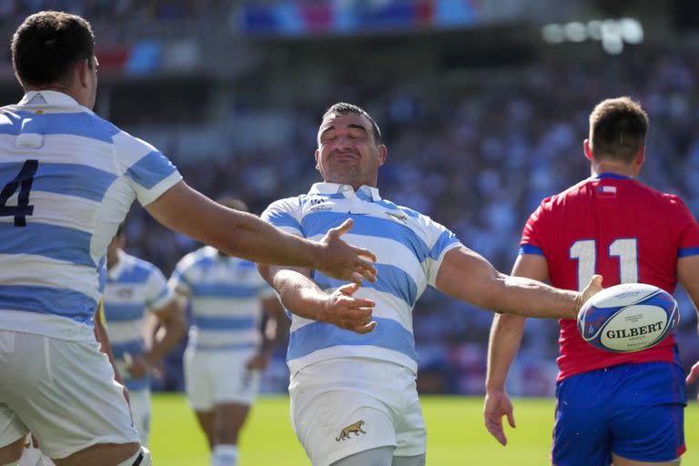 Agustín Creevy marcó un try y fue el único al que no se le cayó la pelota en un contacto con un rival