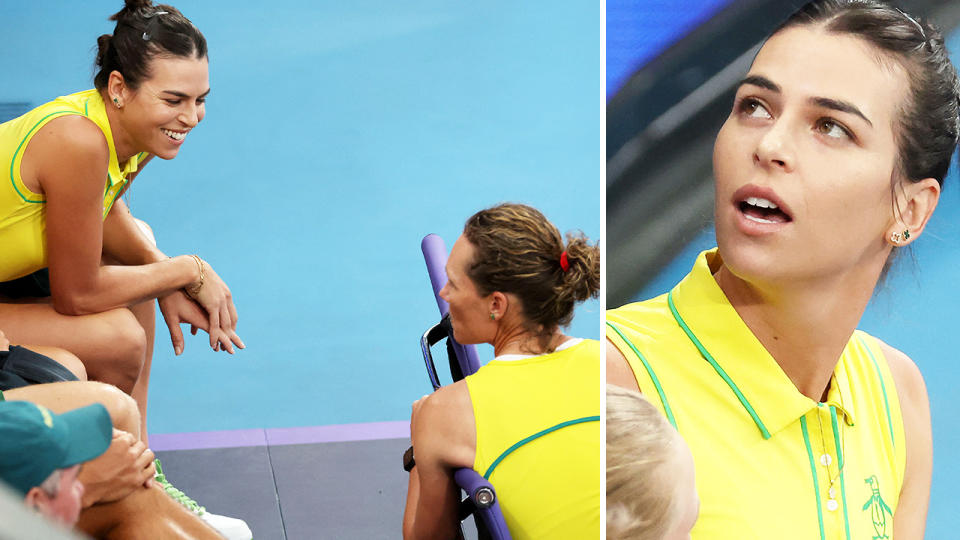 Ajla Tomljanovic, pictured here with Sam Stosur at the United Cup.