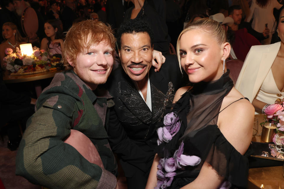 Ed Sheeran, Lionel Richie and Kelsea Ballerini.