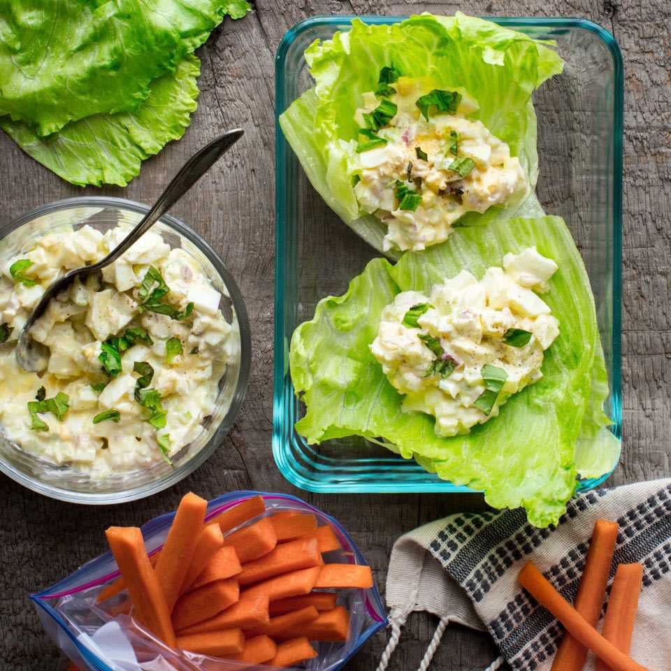 Egg Salad Lettuce Wraps