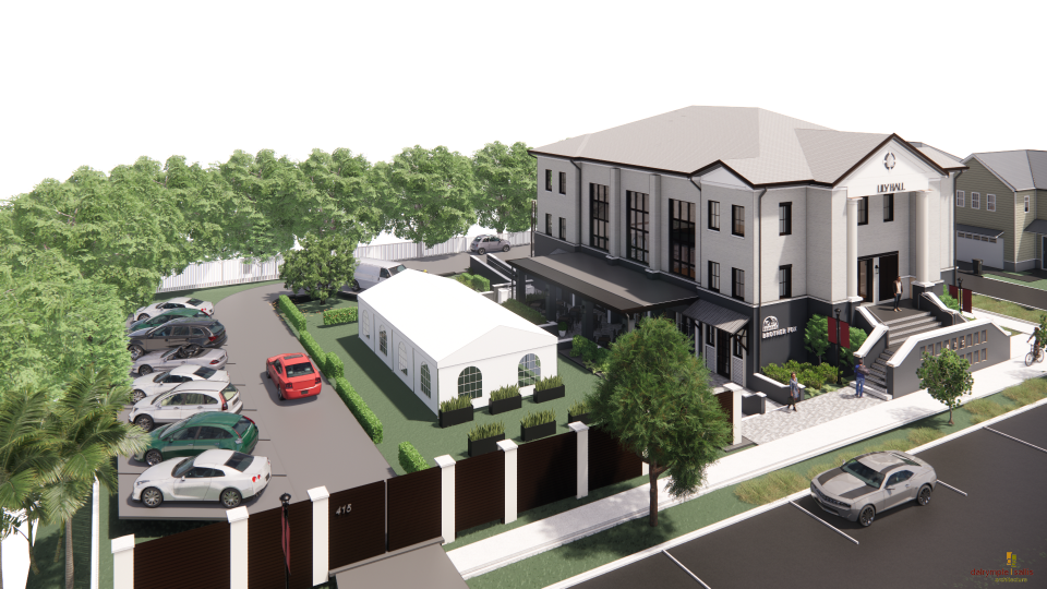 The Lily Hall development will offer boutique lodging, along with a restaurant and speakeasy. It is located at 415 N. Alcaniz St. in downtown Pensacola.