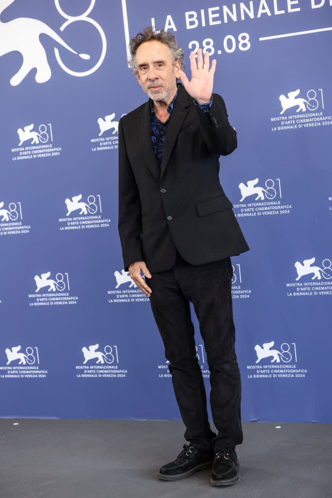 venice, italy august 28 tim burton attends a photocall for the movie beetlejuice beetlejuice during the 81st venice international film festival at on august 28, 2024 in venice, italy photo by alessandra benedetti corbiscorbis via getty images