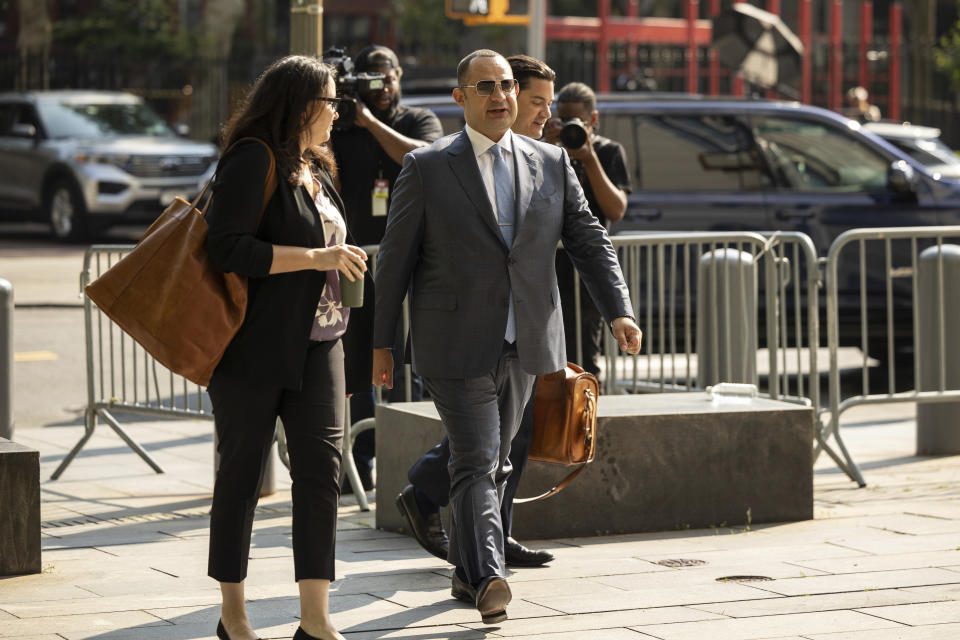 Wael Hana arrives at federal court, Tuesday, July 9, 2024, in New York. (AP Photo/Yuki Iwamura)