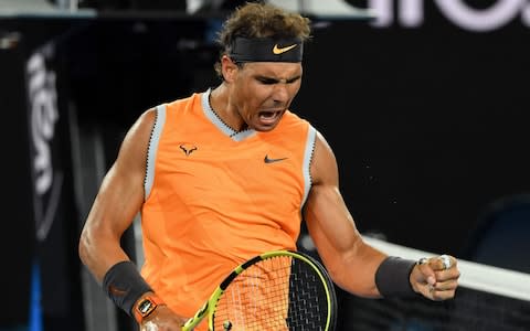 Rafael Nadal showed flashes of his best form as he eased past home favourite Matthew Ebden to reach the Australian Open third round. 