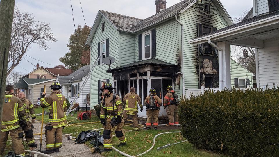 Lancaster firefighters responded to a house fire at 858 Second St. shortly before 9 a.m. Wednesday. No injuries were reported.
