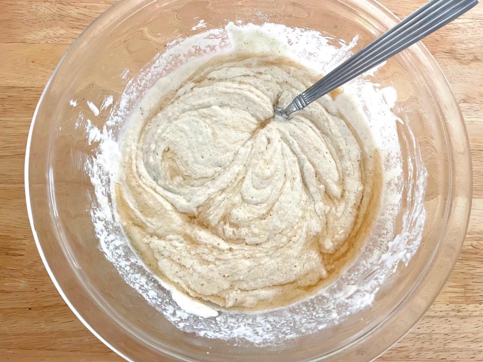 Batter for Dolly Parton's cornbread