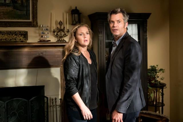 <div class="inline-image__caption"><p>Drew Barrymore and Timothy Olyphant in Santa Clarita Diet. </p></div> <div class="inline-image__credit">Saeed Adyani/Netflix</div>