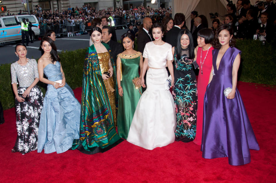 Fan Bing Bing and Vivienne Tam attend "China: Through the Looking Glass" 2015 Costume Institute Benefit Gala.