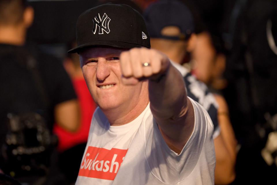 Michael Rapaport at the Mayweather-McGregor weigh-in on August 25, 2017 in Las Vegas, Nevada. (Ethan Miller/Getty Images)