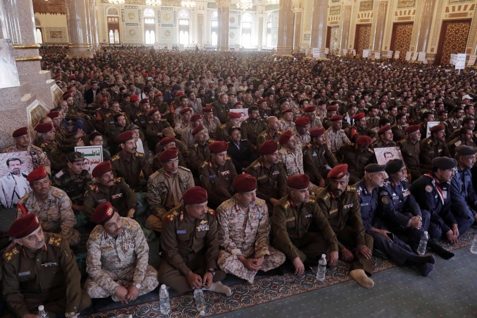 Houthis mark 20th anniversary of Hussein al-Houthi’s assassination in Yemen (Anadolu via Getty Images)