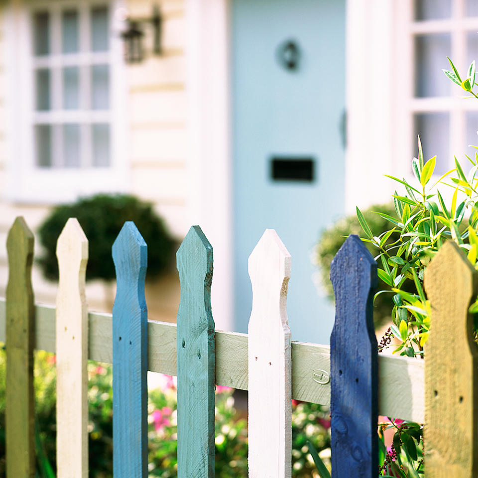 Paint your picket fence in an array of colours