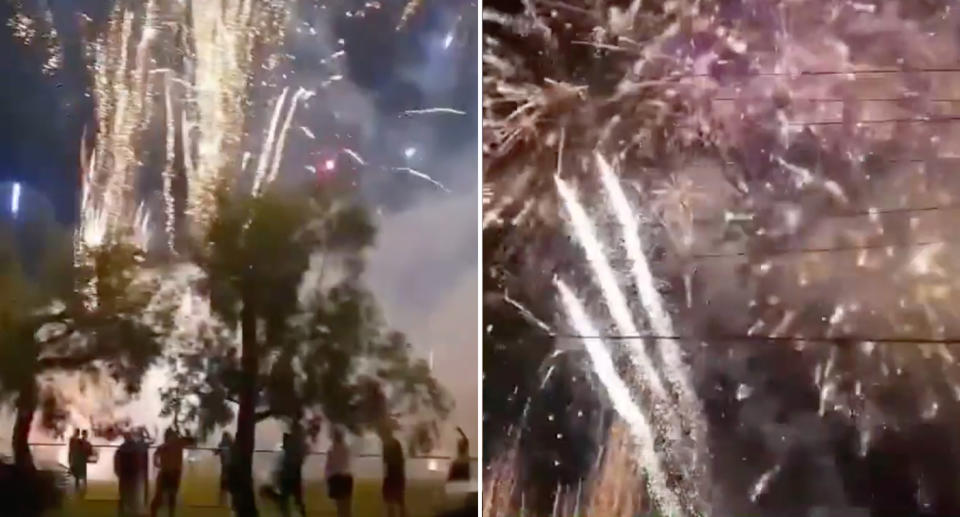 illegal fireworks on New Year's Eve in western Sydney