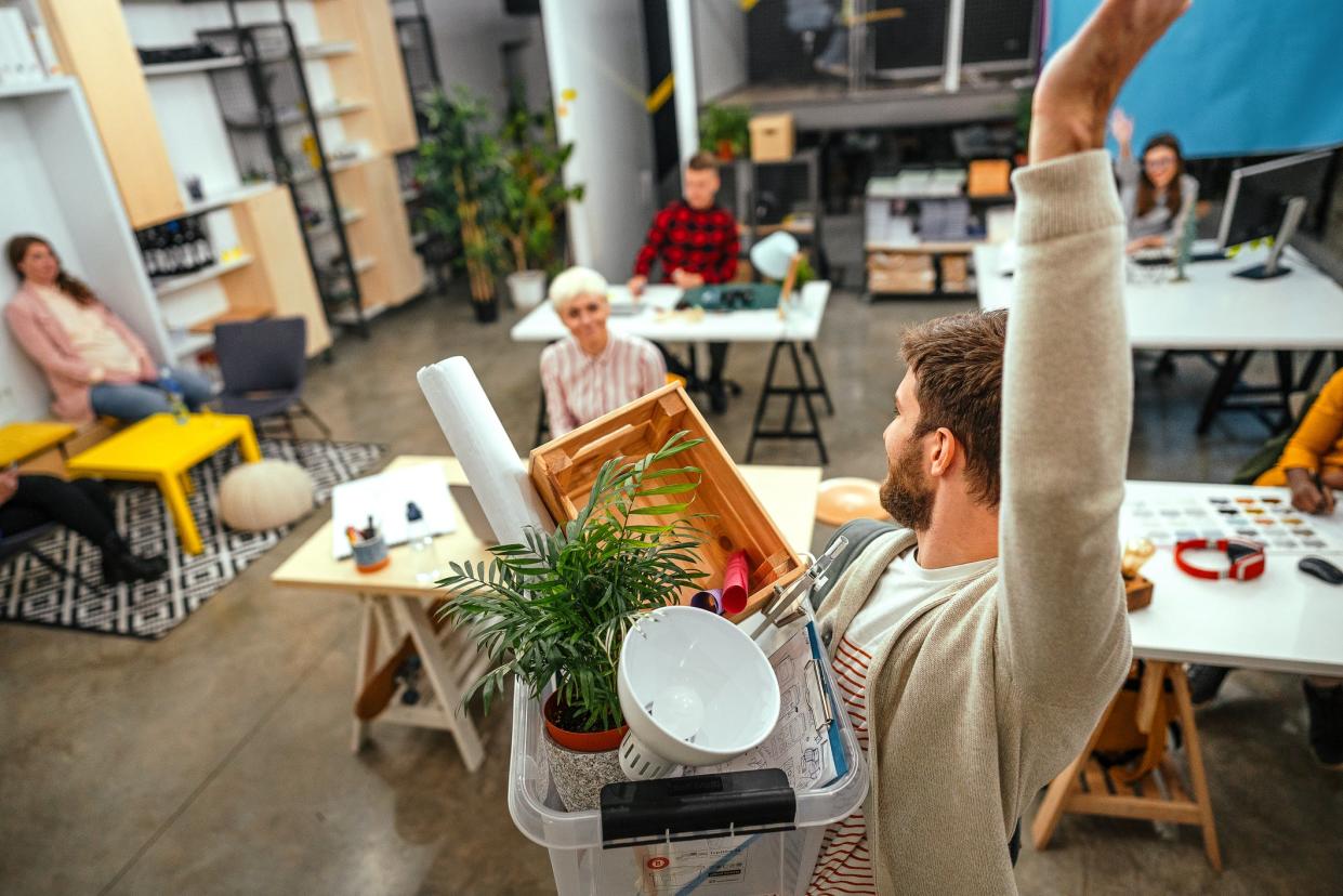 Americans are quitting their jobs in unprecedented numbers following the pandemic (Getty Images)