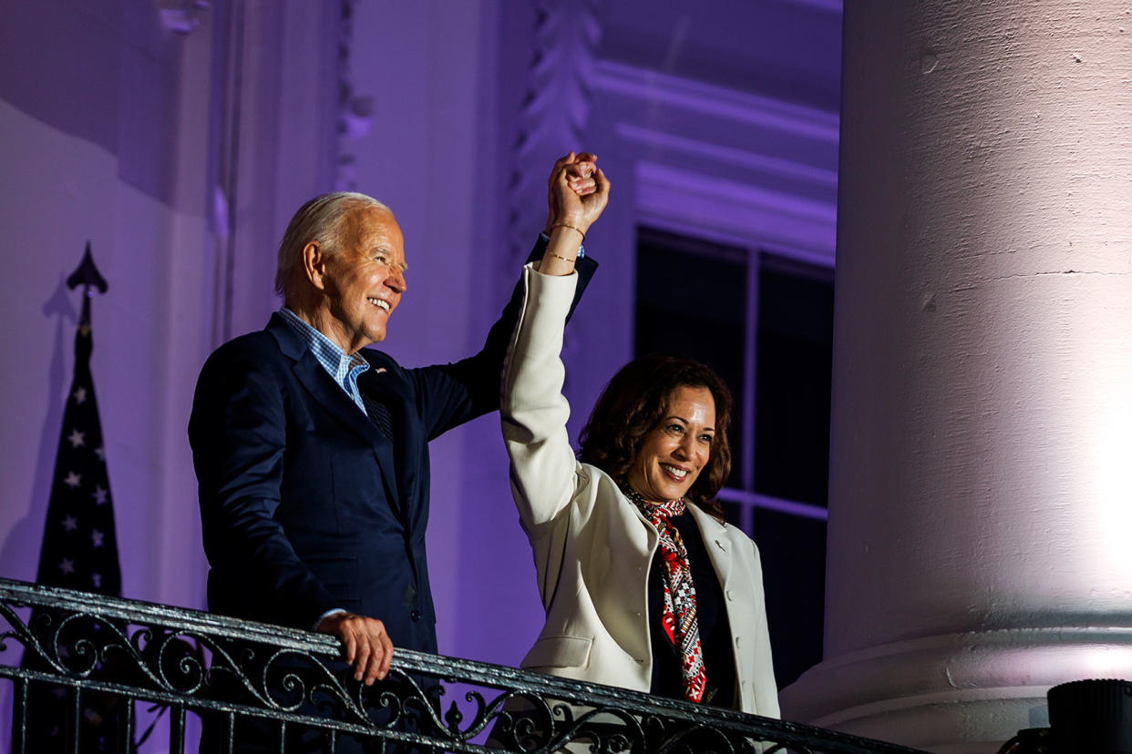 Joe Biden; Kamala Harris Samuel Corum/Getty Images