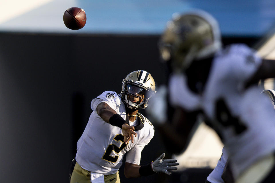 Jameis Winston led the New Orleans Saints to a big Week 1 win. (Photo by James Gilbert/Getty Images)