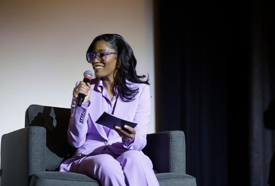 Keke Palmer at "The Tonight Show Starring Jimmy Fallon" FYC event on April 14