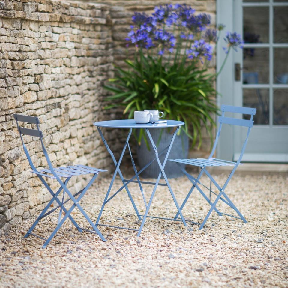 Parisian-style table and chairs