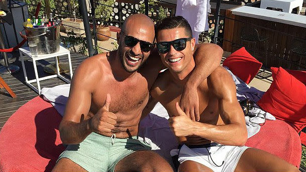 Cristiano Ronaldo suelen pasar muchos momentos de vacaciones juntos. /Goal.com