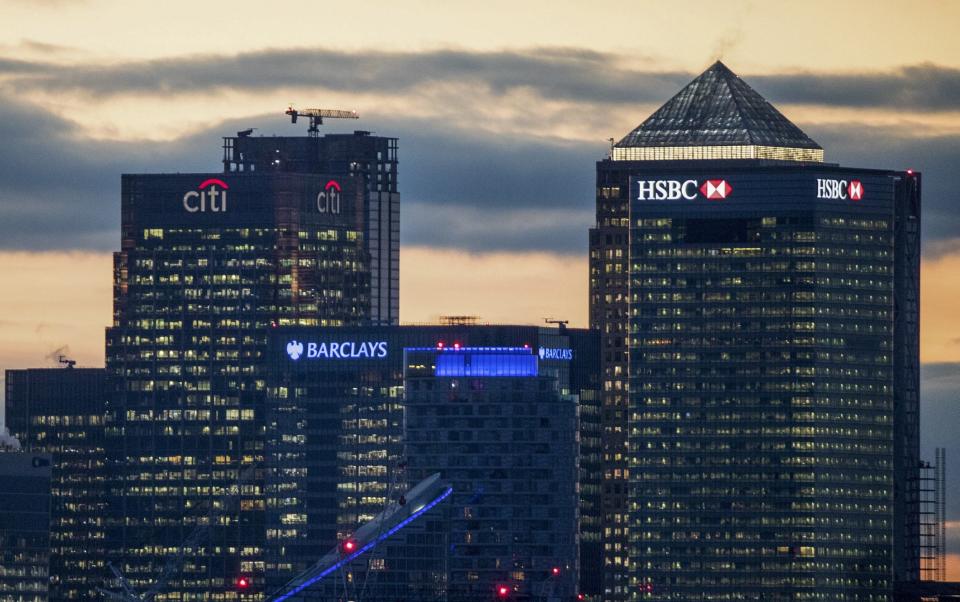 The lender has been in the 45-story building in Canary Wharf, once Britain's most expensive office block, since 2002 - Chris Ratcliffe/Bloomberg