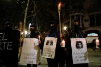 Protest on the International Day for the Elimination of Violence against Women, in Barcelona