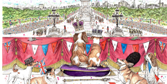 new royal illustrations for the coronation from eleanor tomlinson