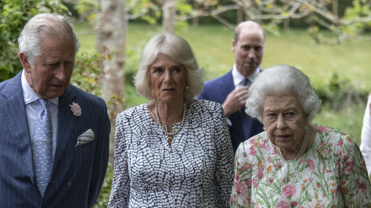 Prince Charles, Camilla and the Queen. (PA)