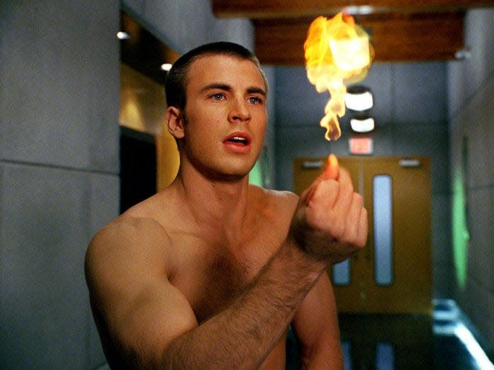 chris evans fantastic four human torch johnny storm 