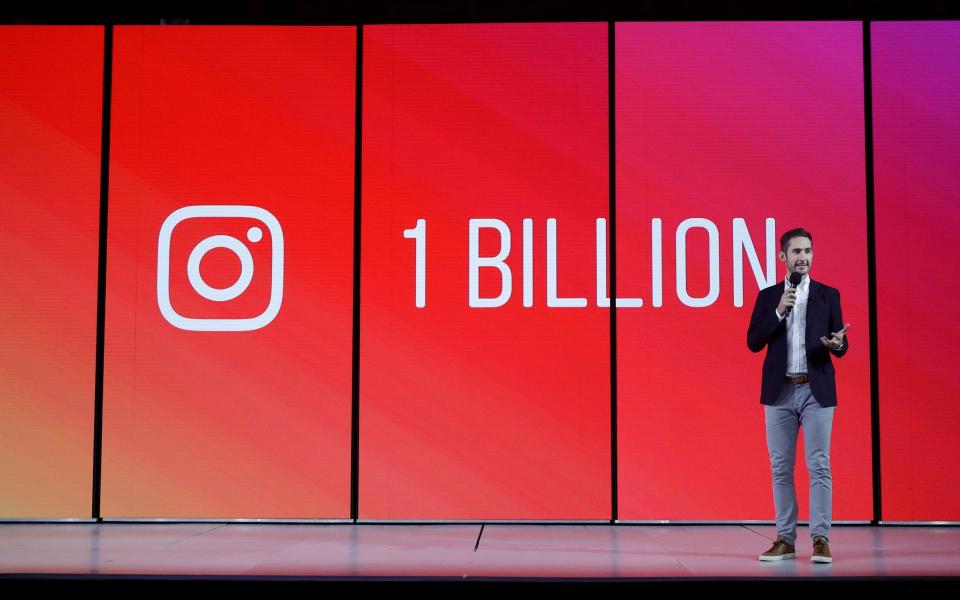 Instagram chief Kevin Systrom announced this year that the company had reached 1bn users - AP