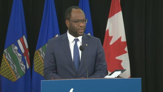 Justice Minister Kaycee Madu made controversial remarks on another user's Facebook page that suggested the federal government, media and NDP opposition wanted Alberta's health-care system to be overwhelmed by the pandemic. (CBC - image credit)