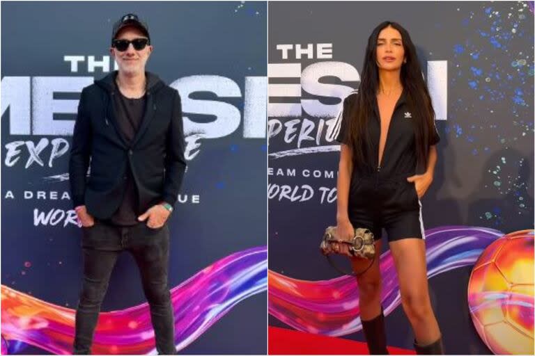 Andy Kusnetzoff y Zaira Naira visitaron la muestra de Lionel Messi en Miami