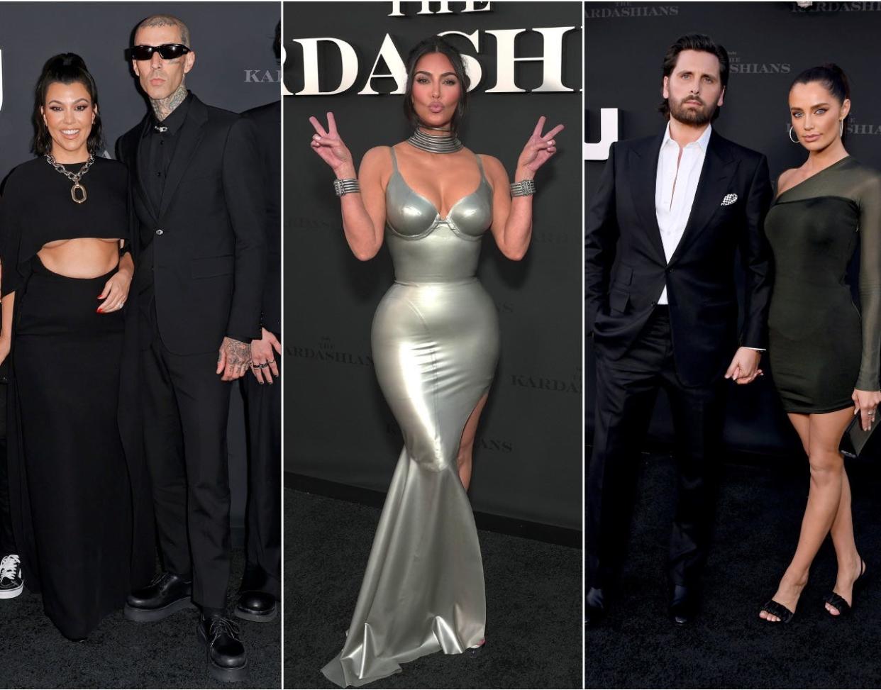Celebrities at "The Kardashians" Hulu premiere.