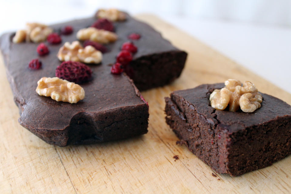 Un brownie más saludable es posible. Foto: @alimentacion3s