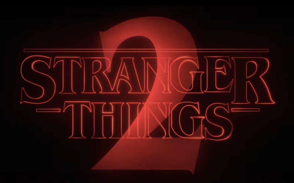 The slightly altered Stranger Things logo. Meaning there's a big