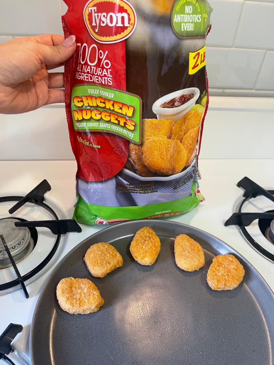 Tyson nuggets uncooked