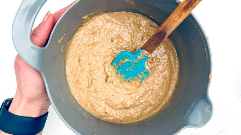 cake batter in bowl