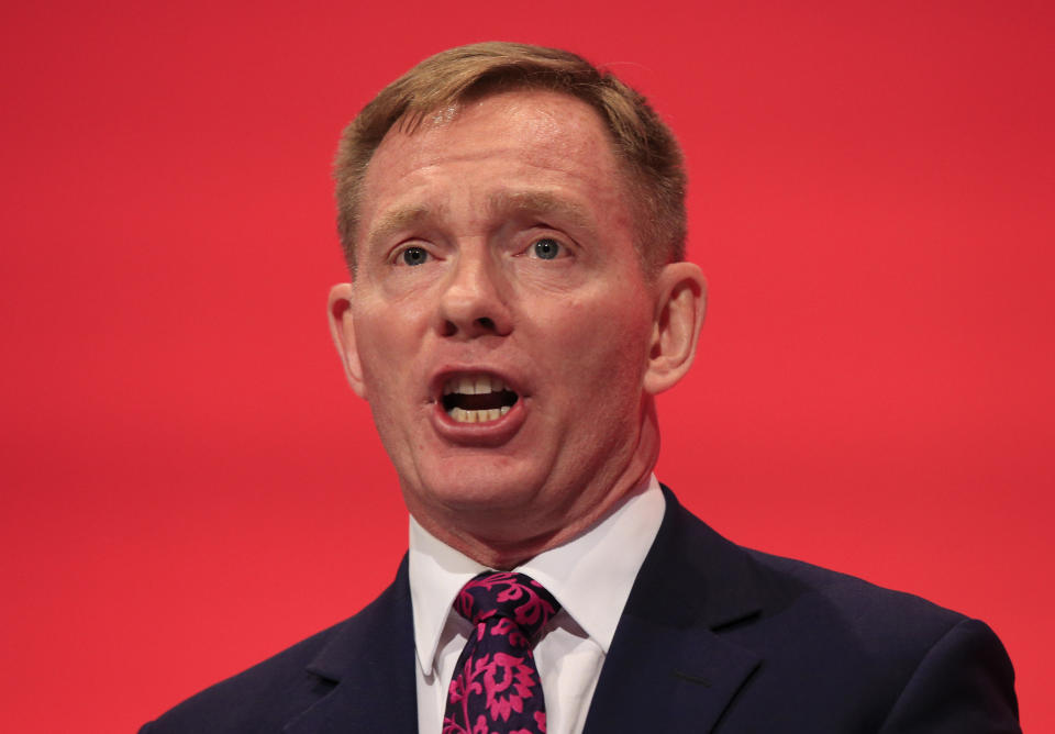 Shadow leader of the House of Commons Chris Bryant speaks during the Labour Party annual conference at the Brighton Centre in Brighton, Sussex.