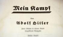 The title page of Adolf Hitler's book "Mein Kampf" (My Struggle) from 1940 is pictured in Berlin, Germany, in this picture taken December 16, 2015. REUTERS/Fabrizio Bensch
