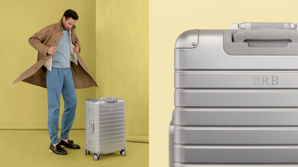'Away' personalized luggage