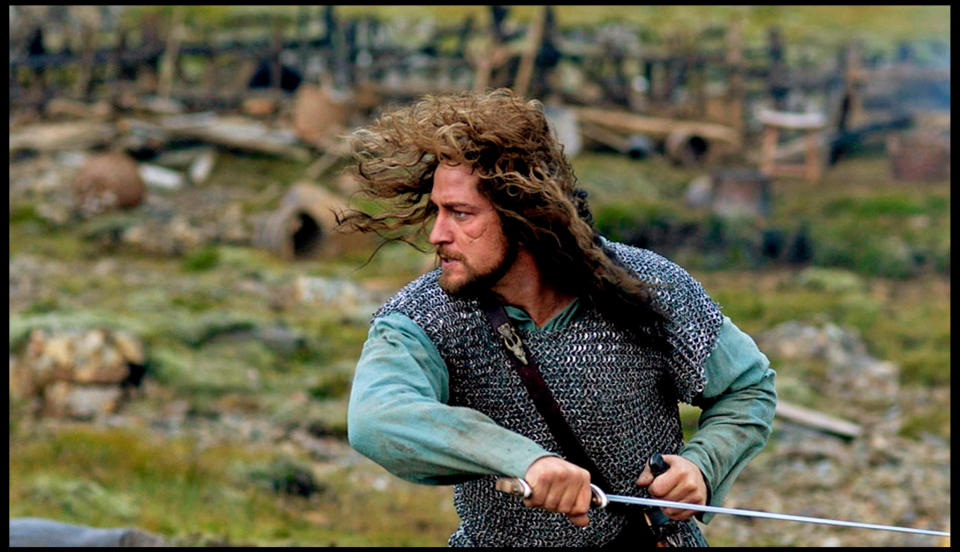 Gerard Butler as Beowulf in "Beowulf & Grendel"