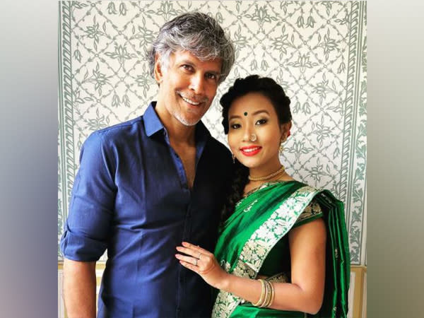 Milind Soman and Ankita Konwar (Image source: Instagram)