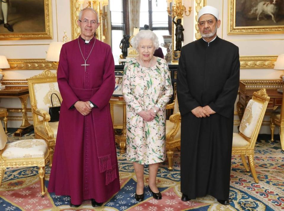 Archbishop of Canterbury, Queen Elizabeth and Sheikh Ahmad Al-Tayeb