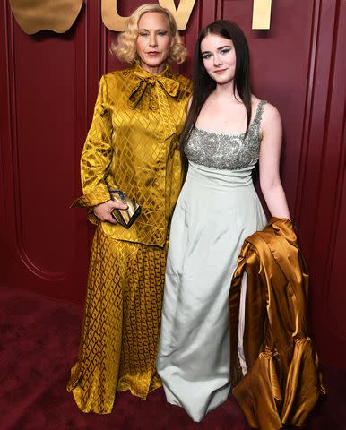 <p>JC Olivera/Getty</p> Patricia Arquette and Harlow Olivia Calliope Jane seen at the Apple TV+ Emmy Awards post ceremony reception at Mother Wolf on January 15, 2024 in Los Angeles, California.