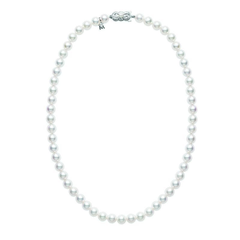 Inauguration Fashion 2021: Mikimoto 18 inch Akoya pearl necklace