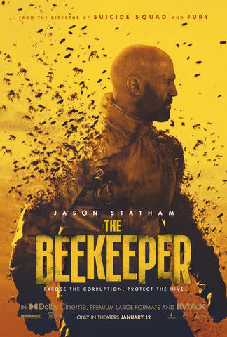 <p>MGM</p> The Beekeeper, Movie Poster, Jason Statham