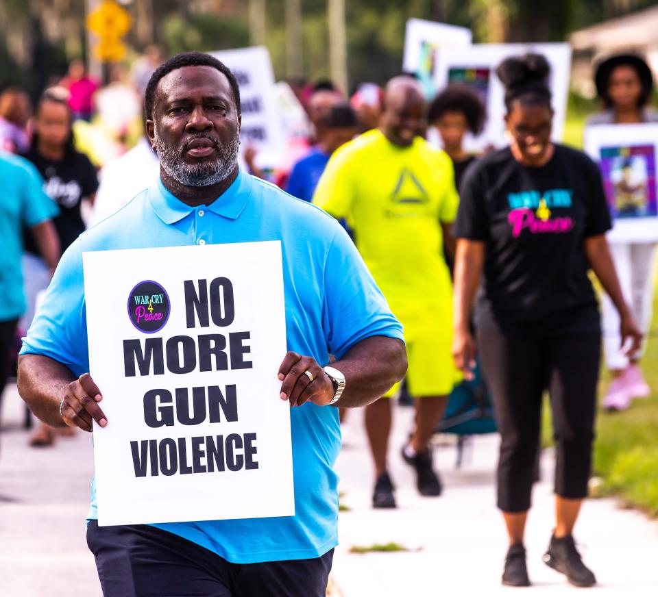 Octavius Smith, pastor at St. Paul AME Church, was among those who took part in a Prayer Walk organized by War Cry 4 Peace on Thursday.